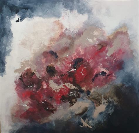 Abstrakt Konst P Canvas Red Blush X Cm Abstrakt Konst Av