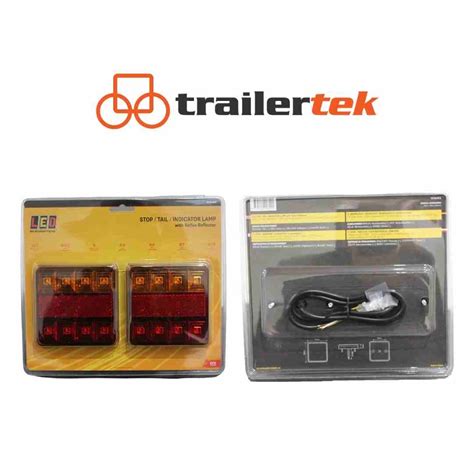 LED Autolamps 12V Compact Combination Lamp (Twin Pack) - Trailertek