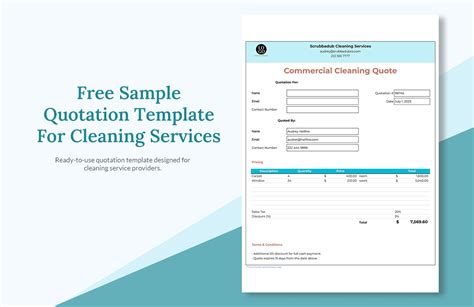 Cleaning Service Template in Excel - Download in Word, Google Docs, Excel, PDF, Google Sheets ...