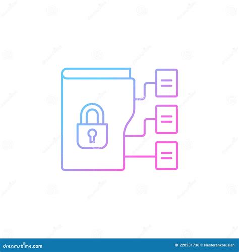 Organizing Linear Icons Signs Symbols Vector Line Illustration Set