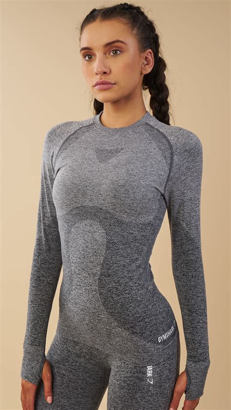 The Gymshark Ombre Seamless Long Sleeve Top S Innovative Seamless Knit Technology Is Soft And