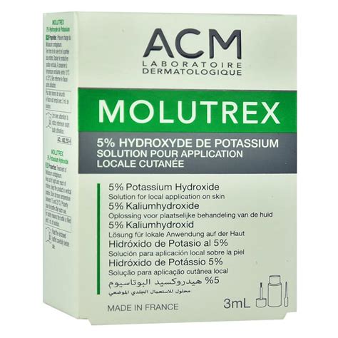 MOLUTREX SOLUCION FOR LOCAL APPLICATION ON SKIN 5 % - 3 ML