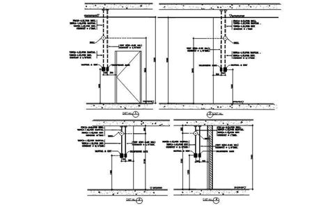 Door detailed section drawing is given in this AutoCAD Drawing. Download the AutoCAD 2D DWG file ...