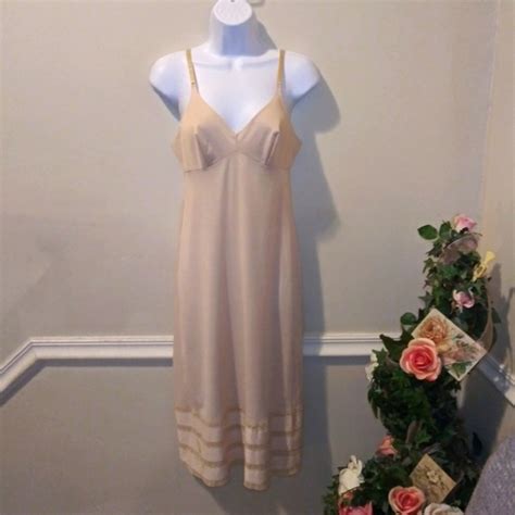 Vintage Intimates Sleepwear Vintage Nude Midi Length Slip Poshmark