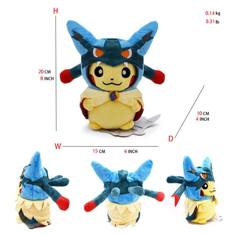 Novo Pikachu Cos Eevee Cosplay Brinquedos De Pelúcia Charizard Peluche