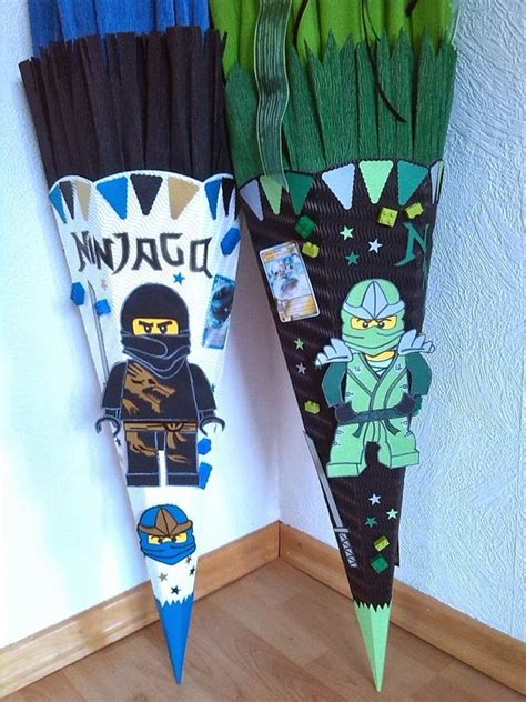 Schultuete Ninjago Basteln Vorlage