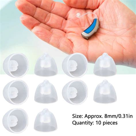 10pcs Pack Hearing Aid Domes 8mm Open Single Layer Washable Antistatic Bass Dome For Replacement