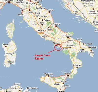 Map Of Italy Amalfi Coast - Vonni Johannah