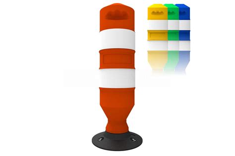 Temporary Removable Plastic Bollard System - The Bumper Bollard