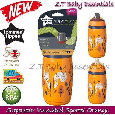 Tommee Tippee Superstar Insulated Sportee Bottle Cup 266ml 12m With