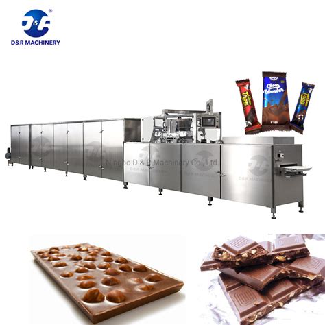 PLC Full Automatic Chocolate Moulding Production Line With Servo Driven