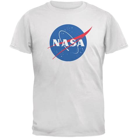 Nasa Logo White Youth T Shirt Youth Large