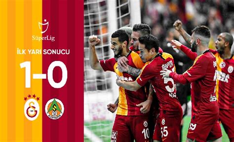 İlk yarı sonucu Galatasaray 1 0 Aytemiz Alanyaspor