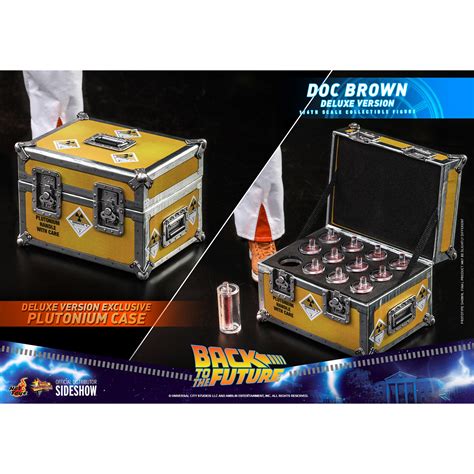 Back To The Future Doc Brown DELUXE VERSION Scale Action Figure Hot Toys MMS