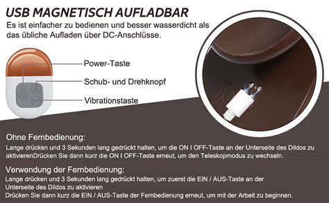 Realistischer Vibrierender Dildo Stoßvibrator Mit Fernbedienung 3 Teleskop Und 5