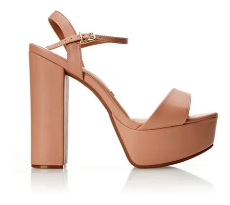 Sand Lia Meia Pata Salto Alto Bloco Nude Vizzano Oferta Frete Gr Tis