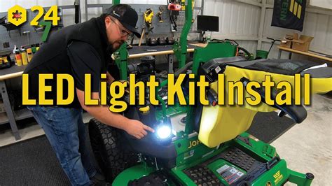 How To Install Led Work Light Kit On John Deere Z7 Mower Youtube