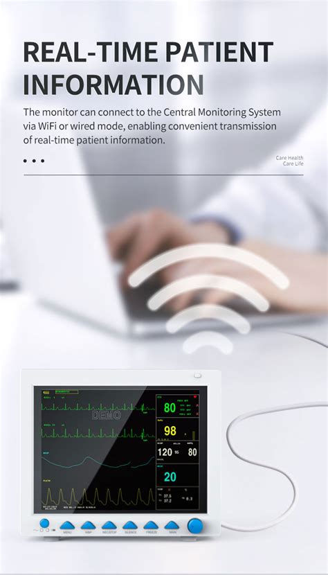 Contec Cms6000 Ecg Spo2 Nibp Resp Tem Icu Patient Monitor Multi