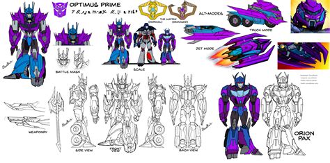 Sg Optimus Prime Reference Sheet V2 By Soundbluster On Deviantart