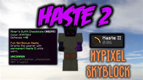 How To Get Haste 2 Armor Miners Outfit Youtube