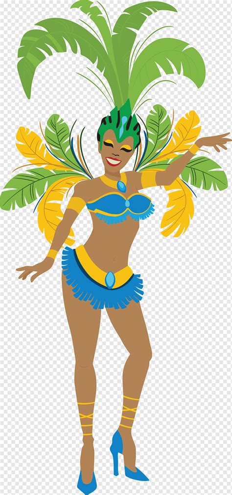 Brasil Carnaval Dama Bailarina Traje Tradicional Png PNGWing