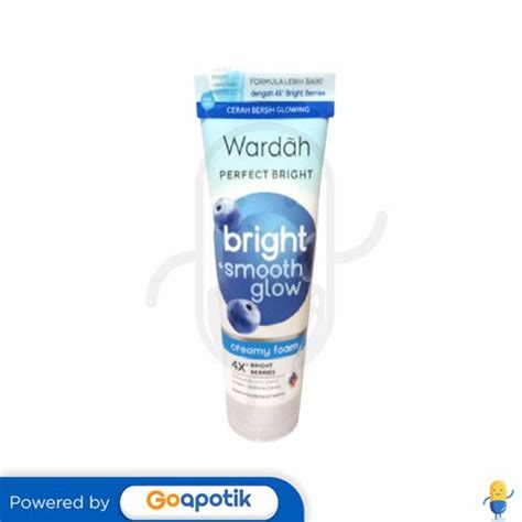 Wardah Perfect Bright Creamy Foam Brightening Smooth Glow 50 Ml Tube