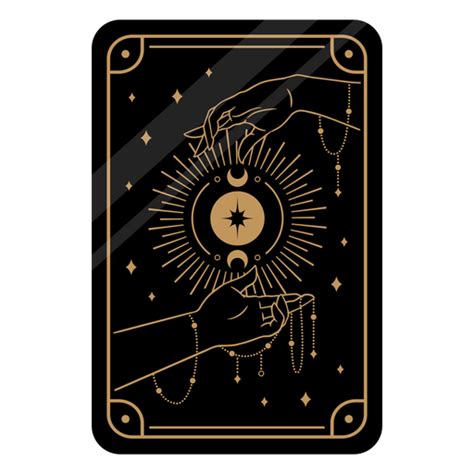 Dise O Png Y Svg De Carta De Tarot Negra Para Camisetas