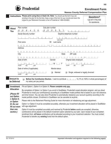 Prudential Enrollment Form ≡ Fill Out Printable Pdf Forms 59 Off