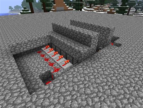 Super For Traps Redstone Pistons Stairs Minecraft Map