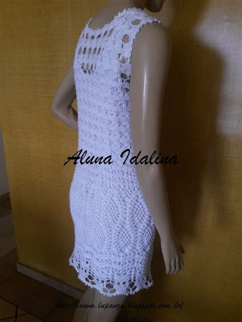 Lu Panza Tric Croch Vestido Em Croch Confeccionado A Anne