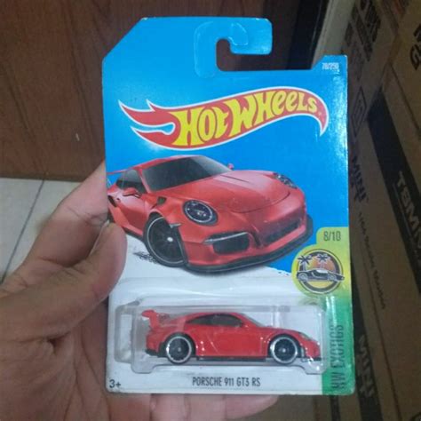 Jual HOT WHEELS PORSCHE GT RS MERAH BUBLE RETAK Shopee Indonesia