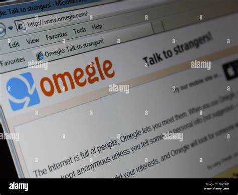 Omegle Hi Res Stock Photography And Images Alamy