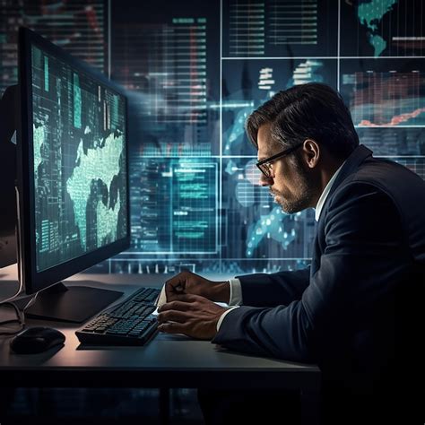 Premium Photo Credit Analyst Utilizing Ai For Enhanced Underwriting