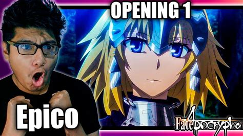 Temazo Epico Fate Apocrypha Opening Reacci N Youtube