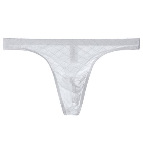 CLearance Under TMOYZQ Men S Thong Underwear Floral Lace Mesh T Back G String Bikini Briefs