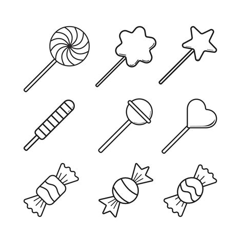 Candy Black And White Vector Art, Icons, and Graphics for Free Download