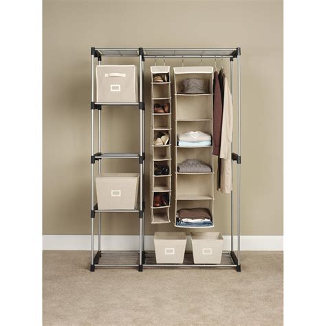 Deluxe Portable Double Closet Hanger Rods Organizer Tall Space Saver FREE Ship!