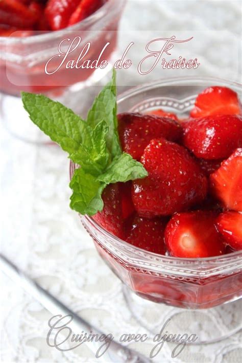 Salade De Fraises Au Sucre Vergeoise Citron Recettes Faciles