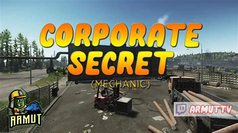 Corporate Secrets Mechanic G Revi Escape From Tarkov T Rk E Youtube