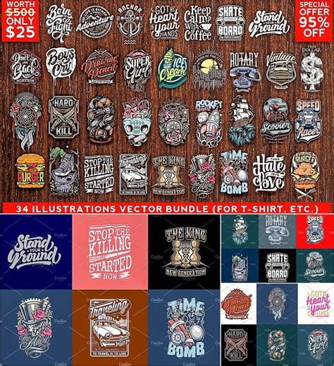 Illustrations Vector Bundle Free Download Free Tshirt Design Free