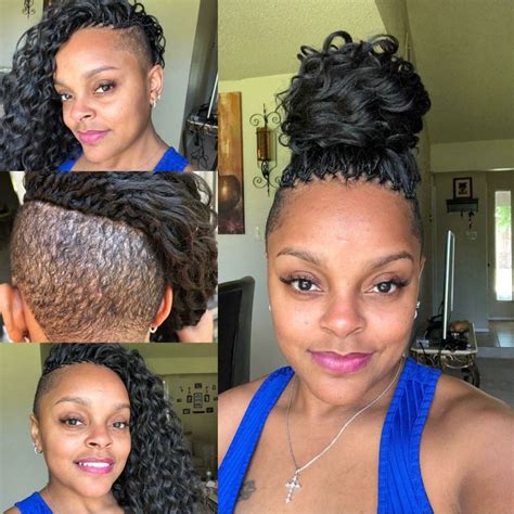 Crochet Braids With Shaved Sides Shaved Side Hairstyles Braid