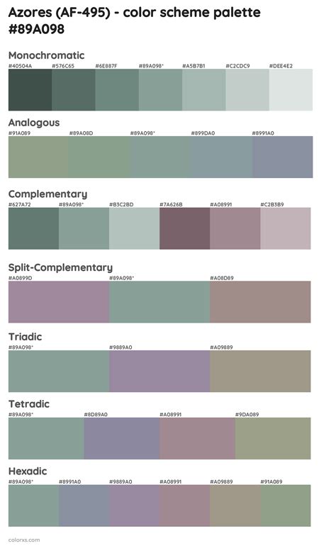 Benjamin Moore Azores Af Paint Coordinating Colors And Palettes