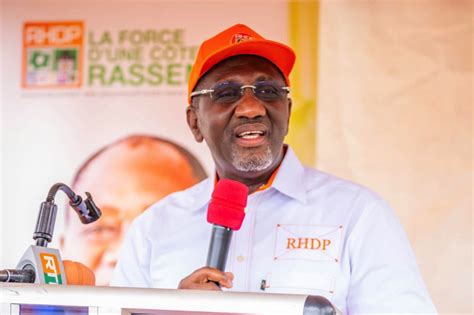 Yamoussoukro Rhdp Le Ministre Souleymane Diarrassouba Proc De Au