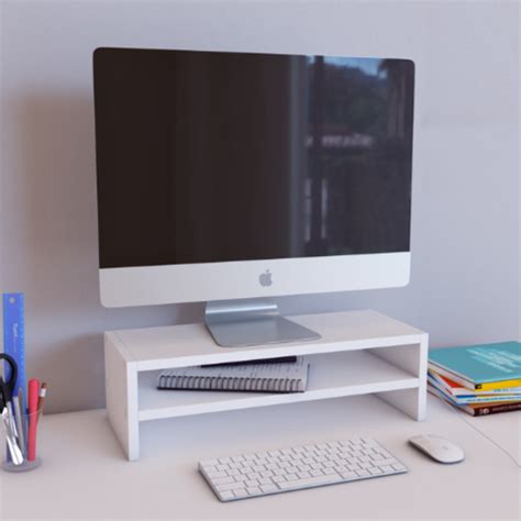 Suporte Monitor Mesa Elevado Home Office Organização 50cm Brovália