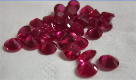 cubic zirconia gemstones manufacturer lab created facet gemstone ruby