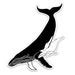 Humpback Whale Vinyl Sticker Ocean Art Mama And Baby Mammal Etsy