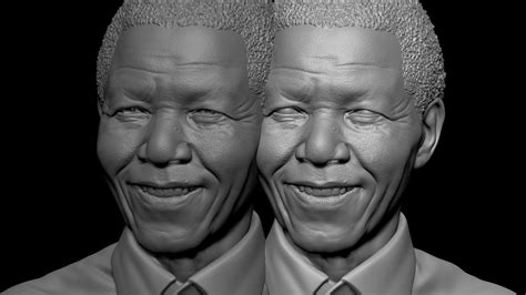 Nelson Mandela 3d Model 3d Printable Cgtrader