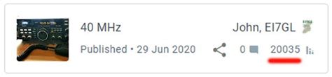 EI7GL A Diary Of Amateur Radio Activity 40 MHz Page Passes 20 000 Pageviews Feb 2022