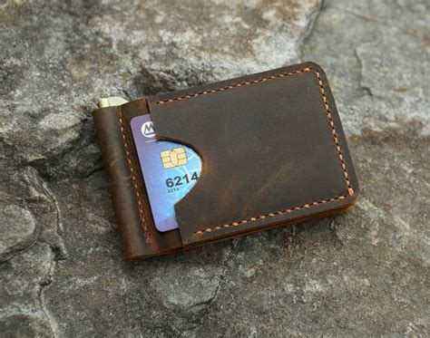 Minimalist Slim Leather Card Bifold Wallet Dmleather