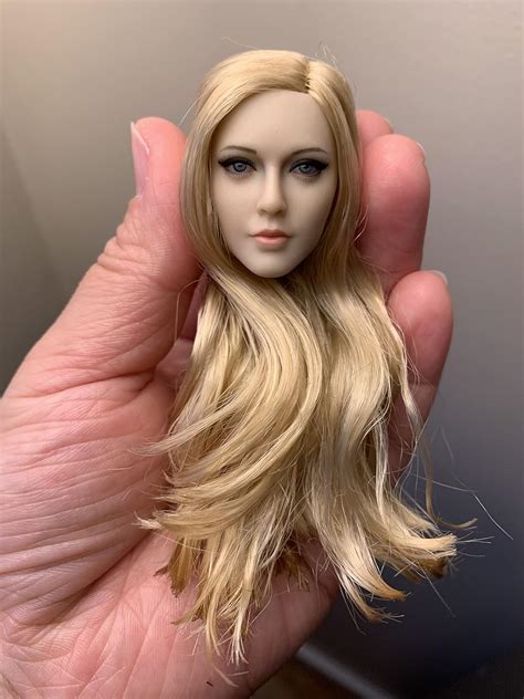 Buy Acec Union Scale Long Blonde Hair Female Head Sculpt For Action Figure Tbleague